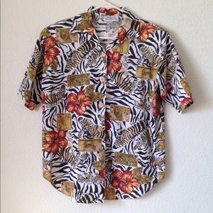 FINAL MARKDOWN Ladies' California Connection Zebra Print top lrg